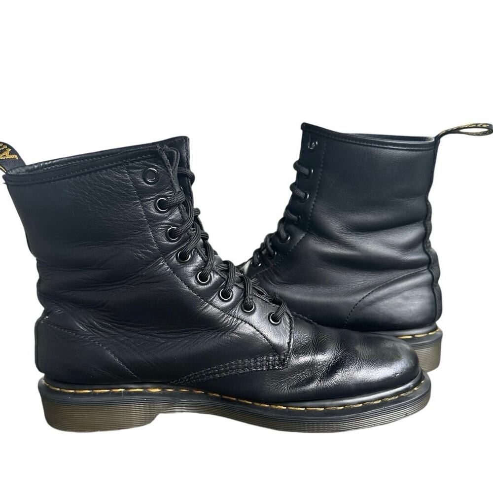 Dr. Martens 1460 Vonda Mono Floral Leather Boots Black Women’s 10 EU 42 - Picture 6 of 10